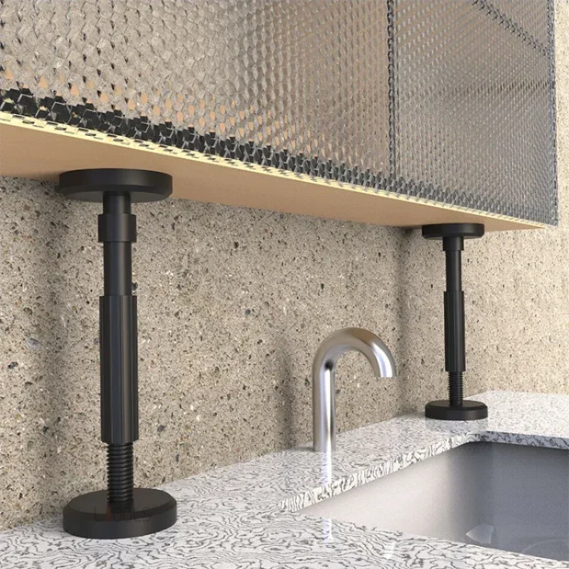 18-45cm Cabinet Install Lifting Bracket Positive Negative Screw Adjustable Support Furniture Increase Height Leg Jack Support