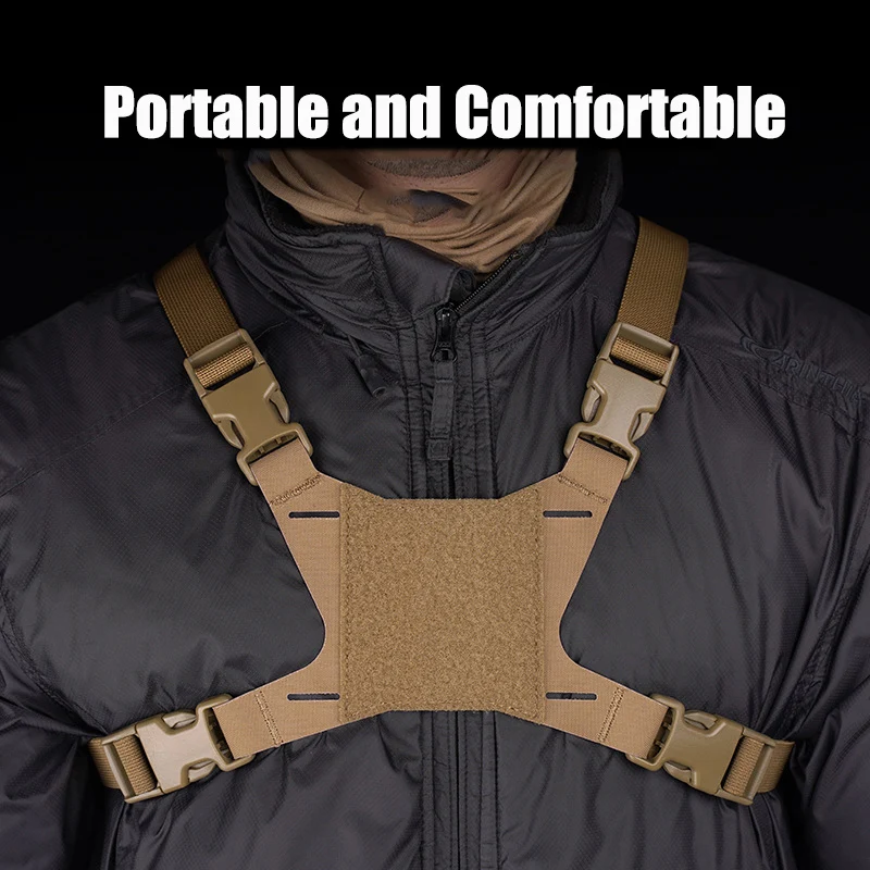 500D Nylon Tactical Vest Chest Rig Military Mobile Phone Navigation Bracket Fixing Strap Airsoft Hunting MOLLE Duty Vest