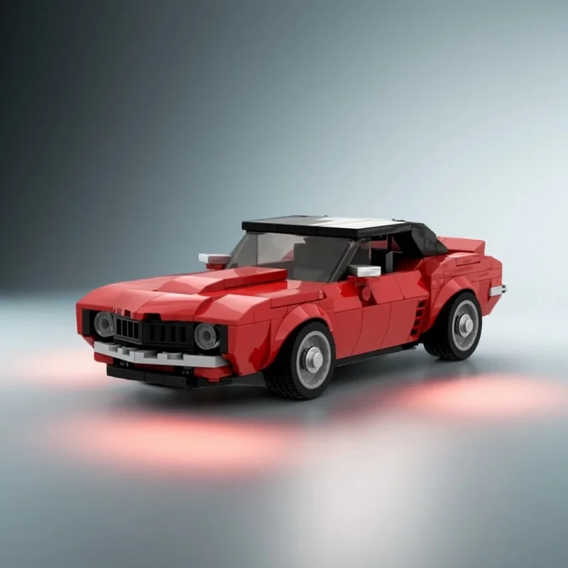 

NEW 301PCS MOC City Champions Super Car Chevrolet Camaro Ss Model Technology DIY Assembly Building Blocks Display Birthday Gift