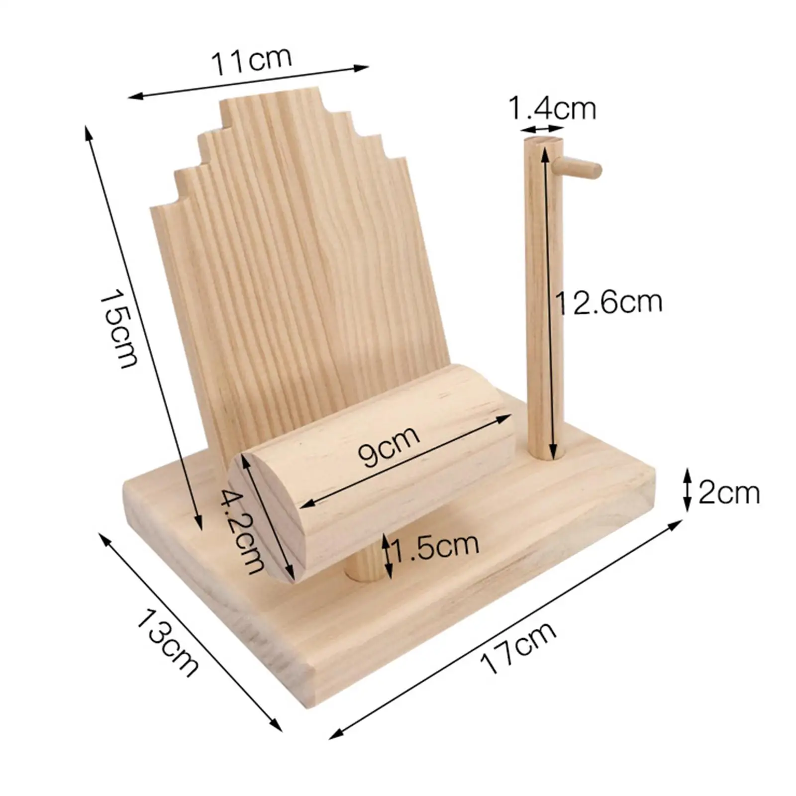 

Solid Wood Jewelry Display Decoration Showcase for Home Necklace Watch