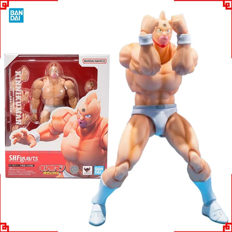 

Bandai Kinnikuman, аниме-фигурка SHF Kinnikuman, идеальная оригинальная фигурка, коллекционная модель, игрушки с высокой посадкой, подарок для мальчиков