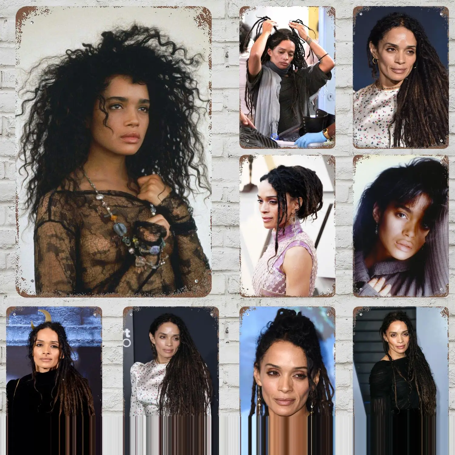 Lisa bonet-letrero de hojalata Retro Vintage, placa decorativa, placa de Metal, decoración de pared