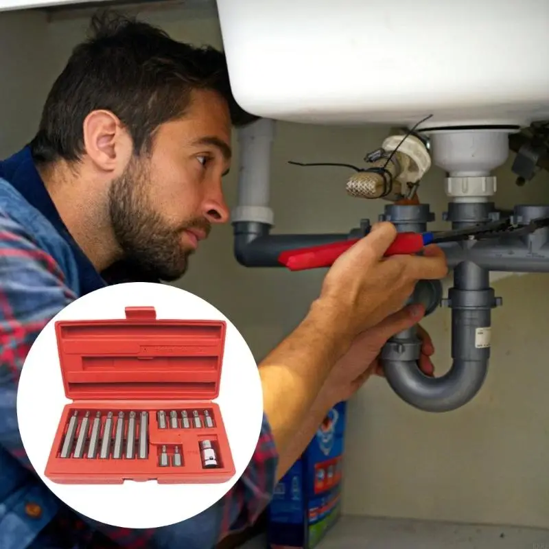 Auto -reparatie Tool Socket Set Auto Repair Tool Ratchet Torque sleutel Drive Kxre