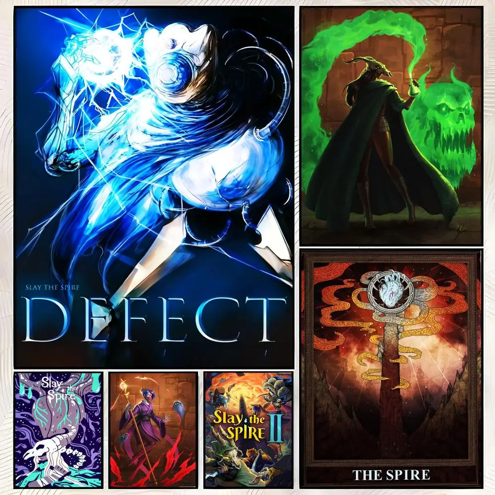 Game S-Slay the Spire Poster Vintage PP Paper Wall Art Home Decor Print for Bedroom Living Room Aesthetic Gift
