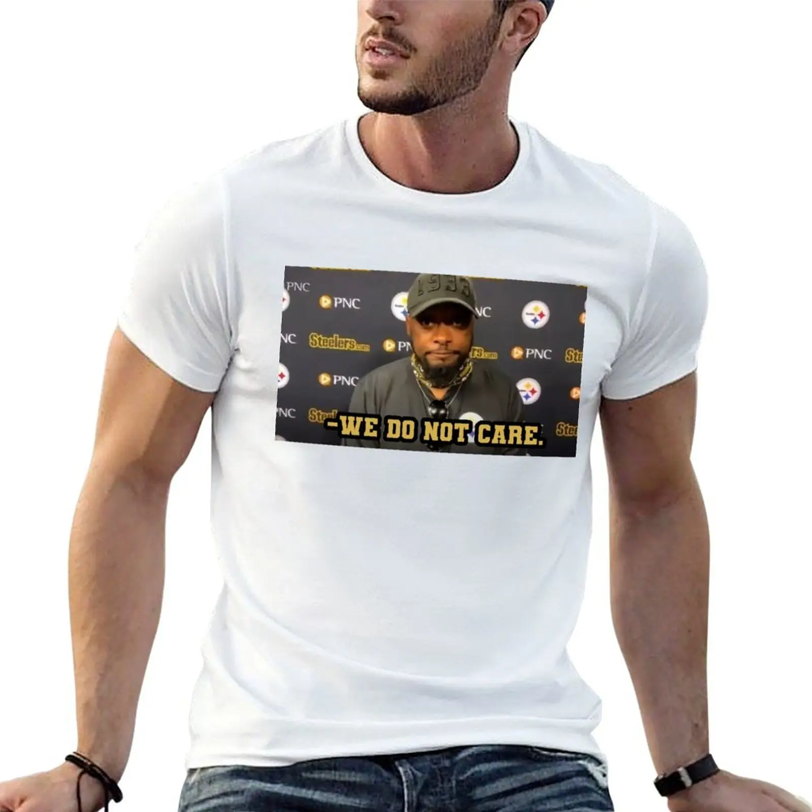 We Do Not Care Mike Tomlin T-Shirt blacks cute clothes black t-shirts for men
