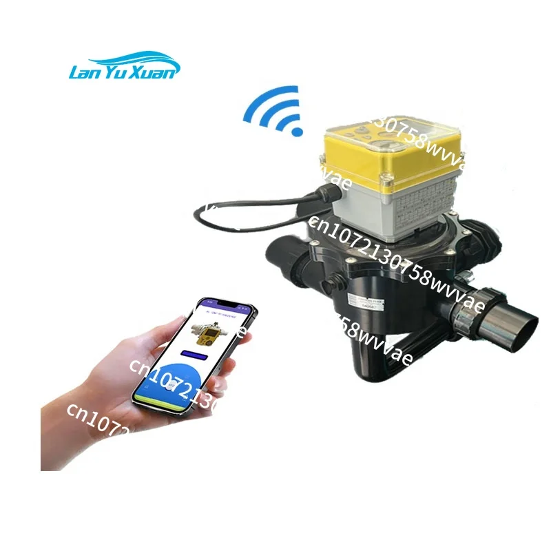 Filtro de arena para piscina, válvula montada superior, válvula montada lateral, actuador inteligente WIFI, válvula de retrolavado de 6 vías