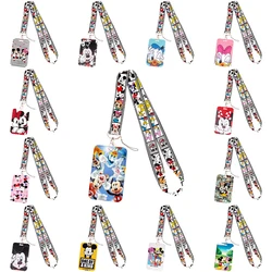 Vertical Potdemiel Disney Minnie Mouse Certificate Holder Neck Strap Lace Key Chain ID Card Access Rope Lace