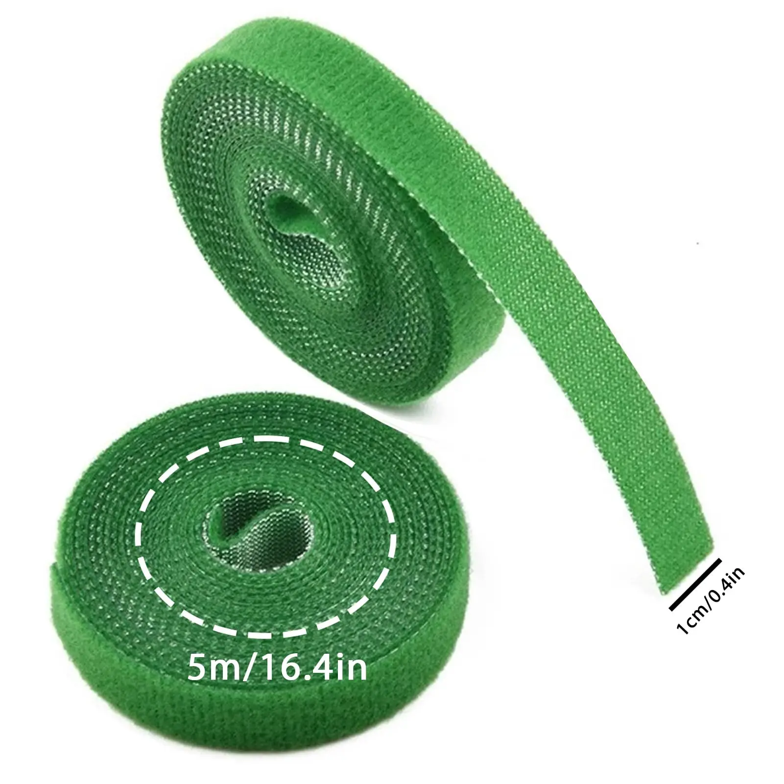 5M Nylon Plant Bandage Tie Reusable Plant Hook Loop Ties Green Fastener Tape Bamboo Cane Wrap Support Home Garden Accessories