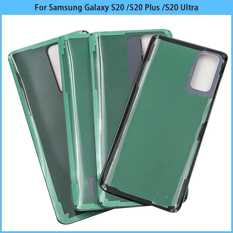 لسامسونج غالاكسي S20 g980 S20 plus الغطاء الخلفي الخلفي S20 الترا الباب الخلفي ثلاثية الأبعاد لوحة زجاجية الإسكان لاصق استبدال #6