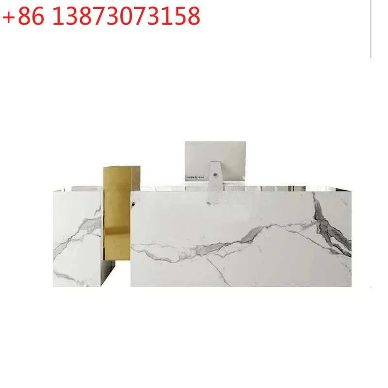 Light luxury high-end company, reception desk hotel beauty salon clothing store barber shop