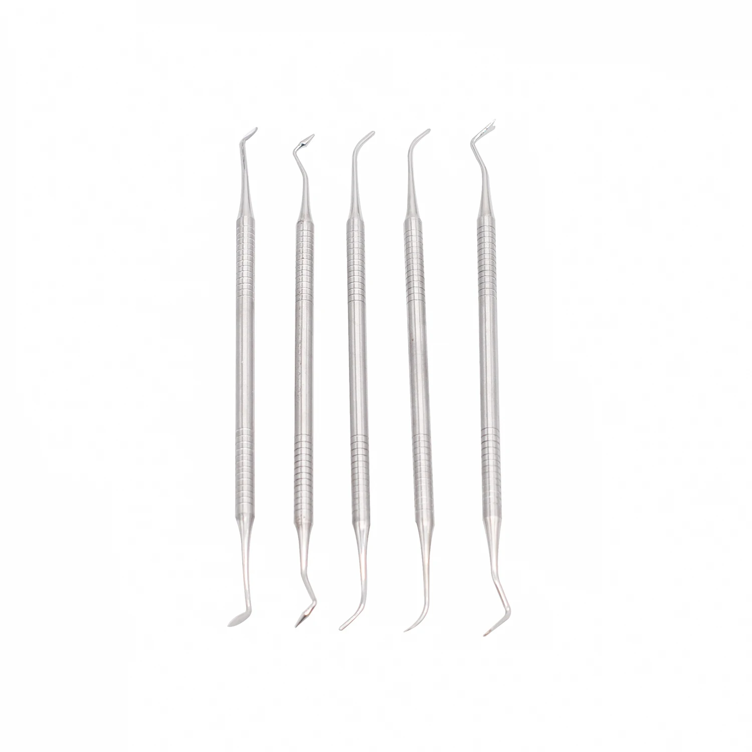 5Pcs/Set Dental Stainless Steel Orthodontic Probe Set Oral Hygiene Nursing Cleaning Tools Dentist Lab Supplies