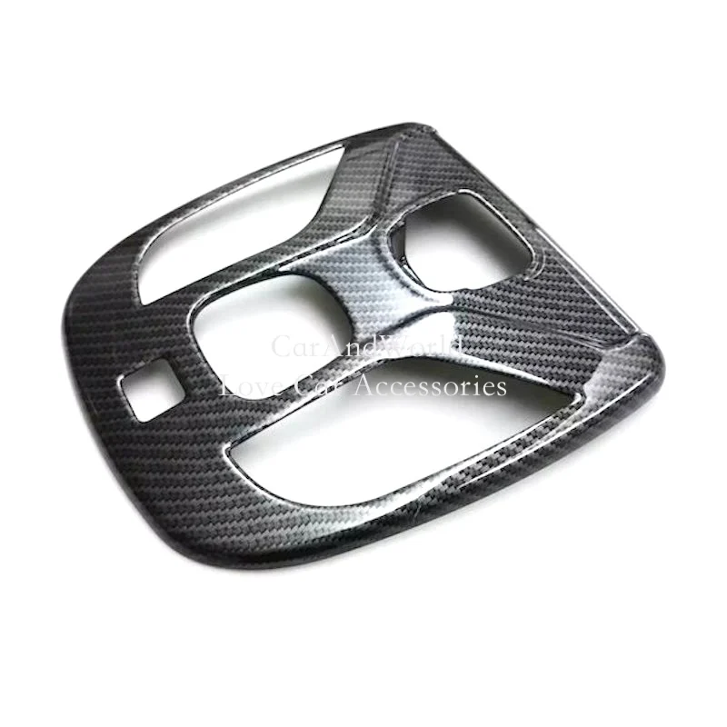 

For Jeep Compass 2017-2021 Front Read Light Cover Interior Reading Lamp Decoration Trims Carbon Fibre Stickers Car Accessories