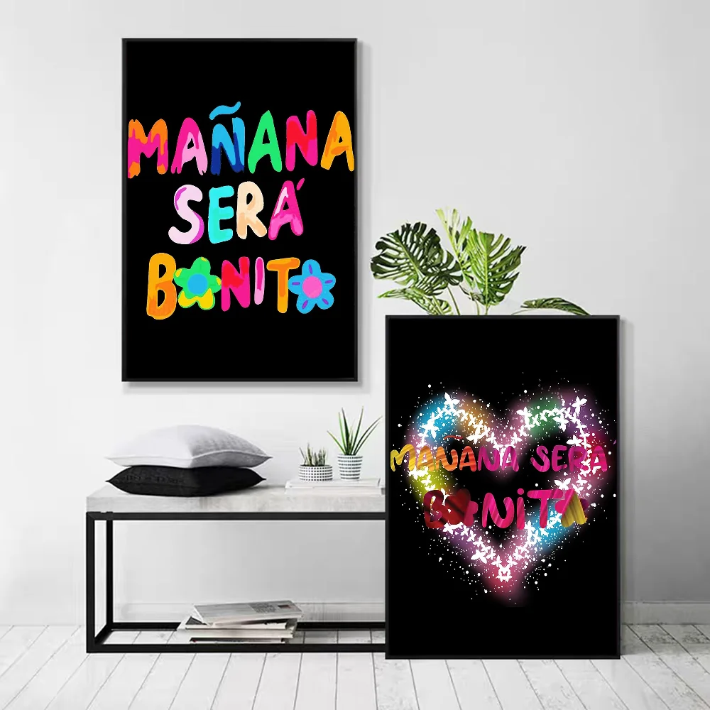 Karol g Manana Sera Bonito  Self-adhesive Art Poster Whitepaper Prints Posters Artwork Aesthetic Art Wall Painting