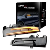 IJDM-señal de giro ámbar dinámico, luz LED, indicador de espejo lateral para Mercedes Benz W204 CLA A B C E S GLA GLK CLS clase W176 W212