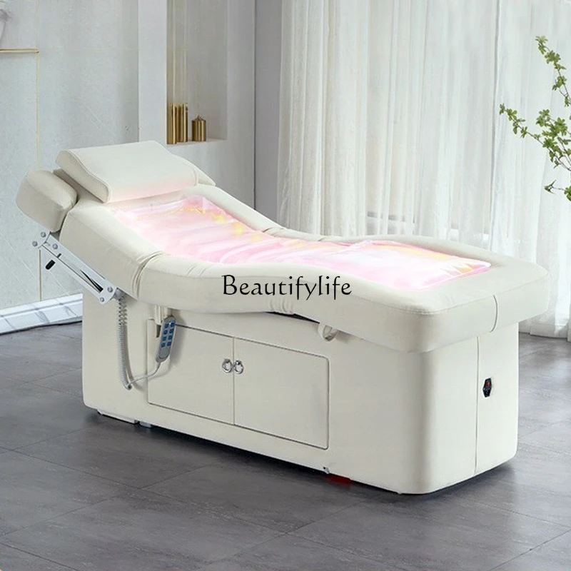 

Multifunctional electric beauty bed beauty salon, latex integral lifting massage bed
