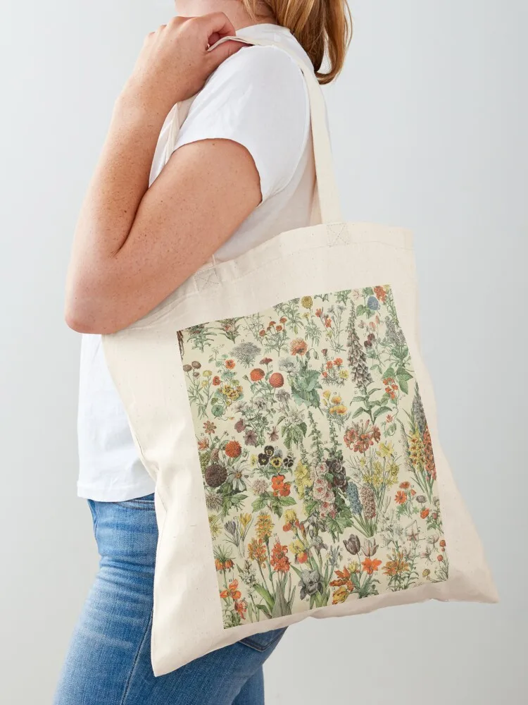 

vintage french fleurs poster Tote Bag bags luxury women Canvas Canvas bag for women tote bag canvas