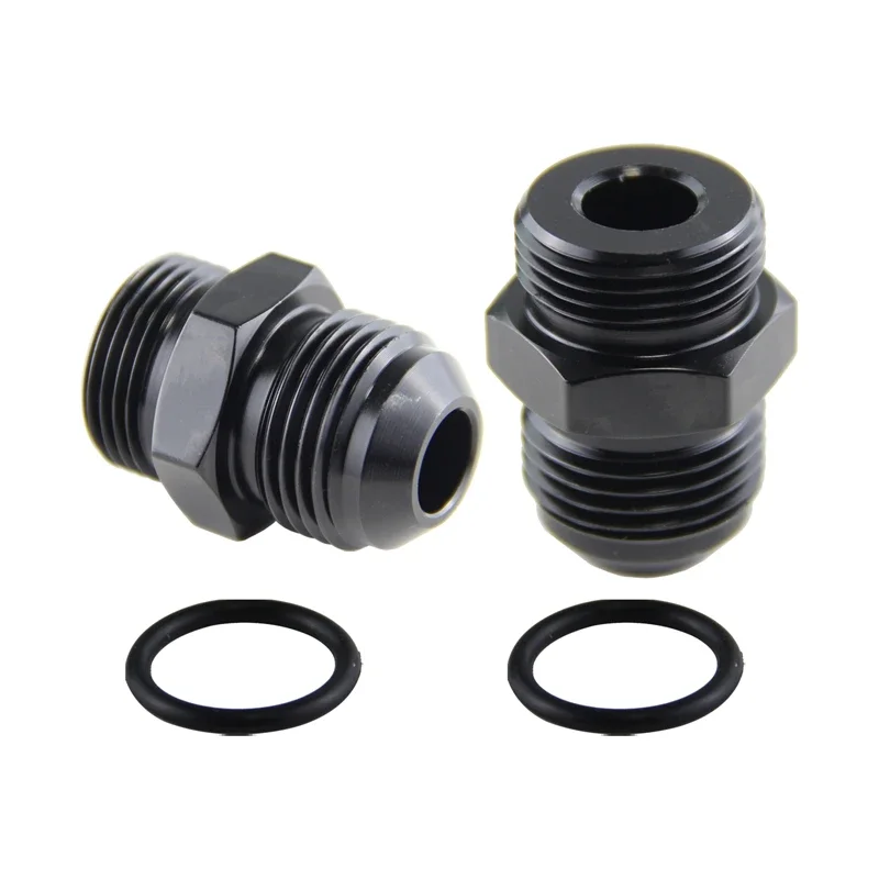 2PCS M22x1.5 to Male AN10 Adaptor Fitting For Oil Cooler Water/Fuel Tank+O-ring