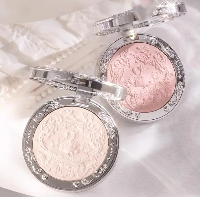 Flower Knows Blusher Butterfly Cloud Collar /Swan Ballet Embossed Blush Matte Pigment Natural Nude Brightening Cheek Face Makeup