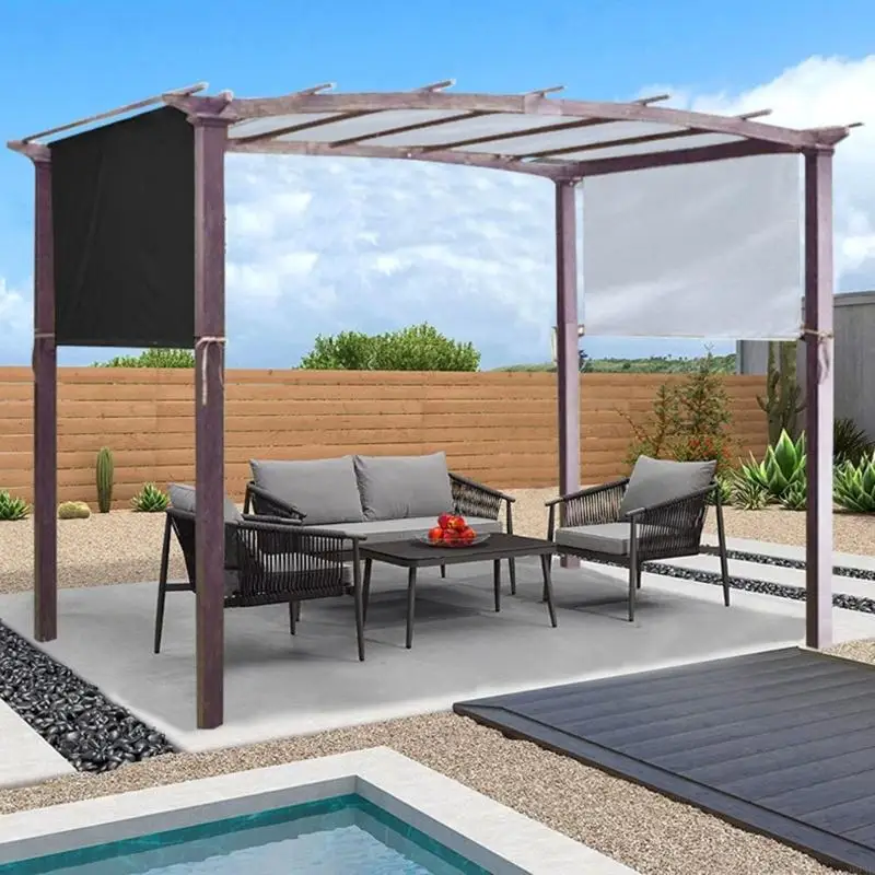 Universal Gazebo Replacement Canopy Waterproof 190T Polyester Fabric Fit Most Outdoor Patios Shelter Top For All Weather B03E