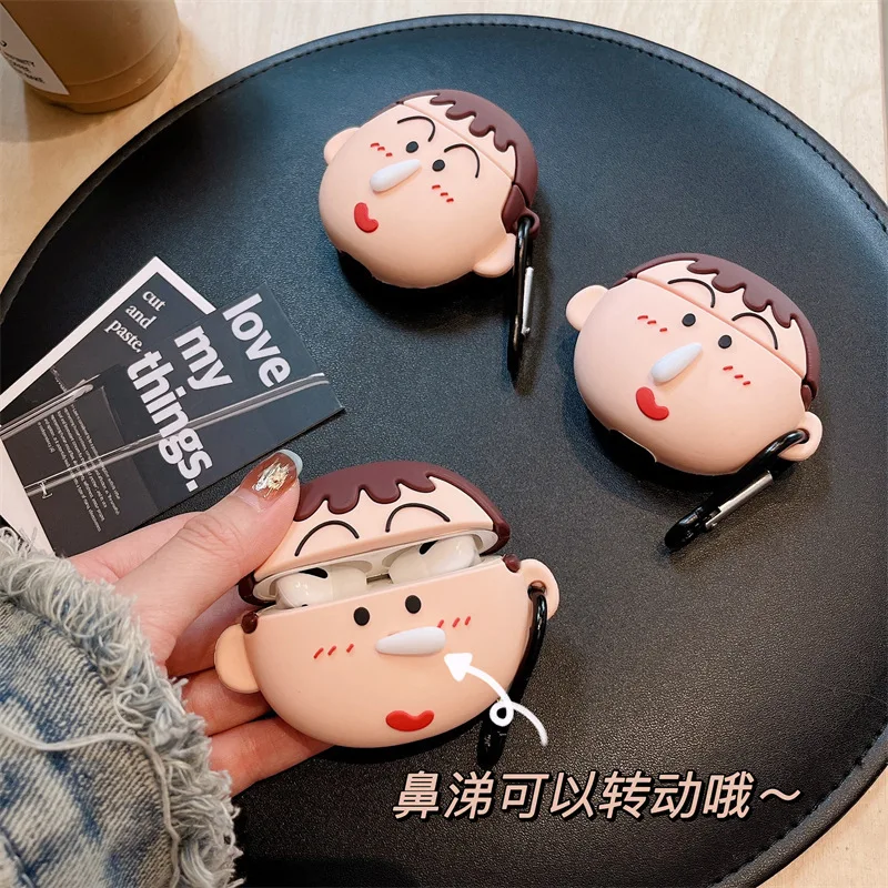 Cute 3D Cartoon Snot Boy For Airpods Pro 2 Case,Soft Bluetooth Protective Earphone Cover For Airpods Pro Case For Boys Men