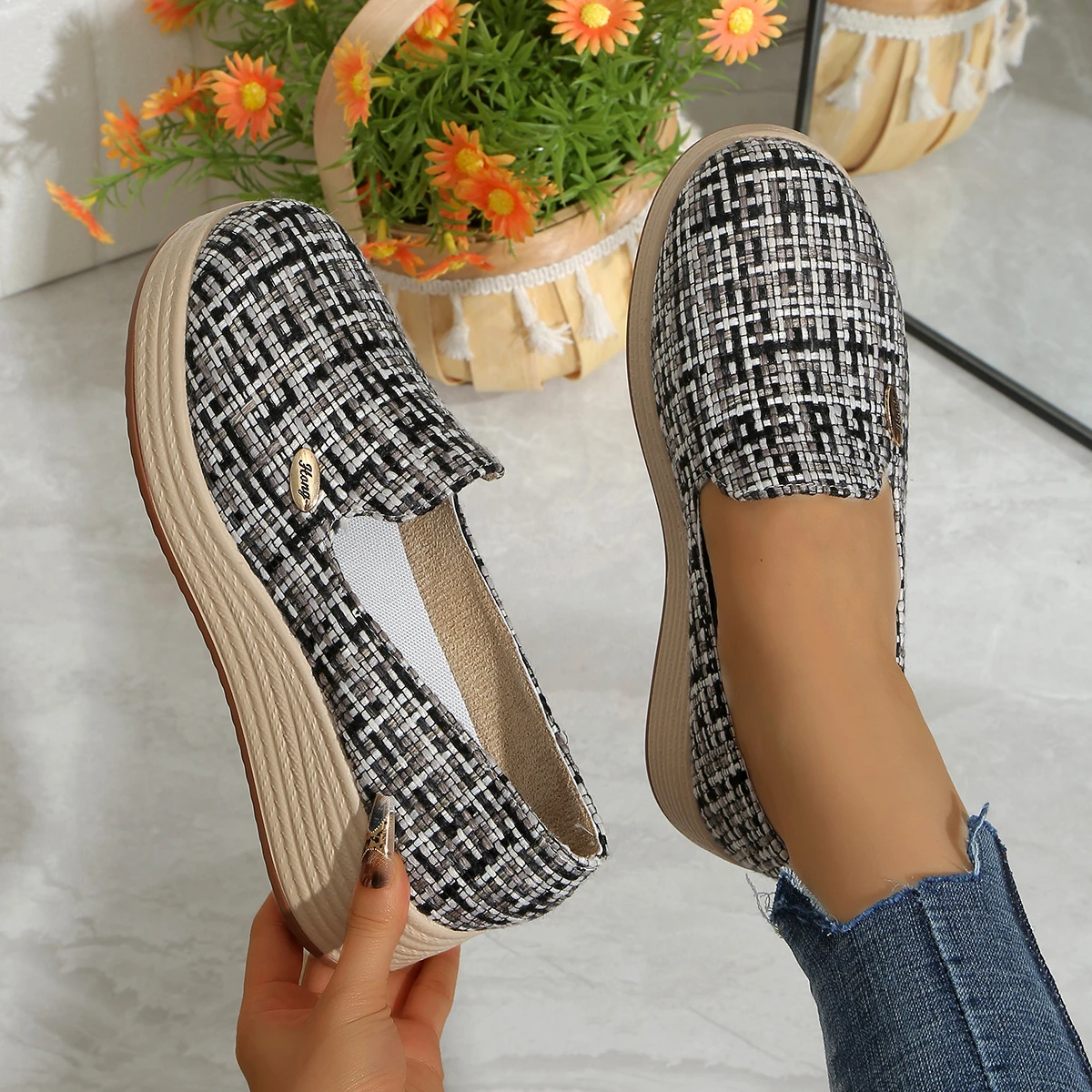 Mary Platform Heels for Women, Thick-soled, Super Lightweight, Slip-on, Extra Soft