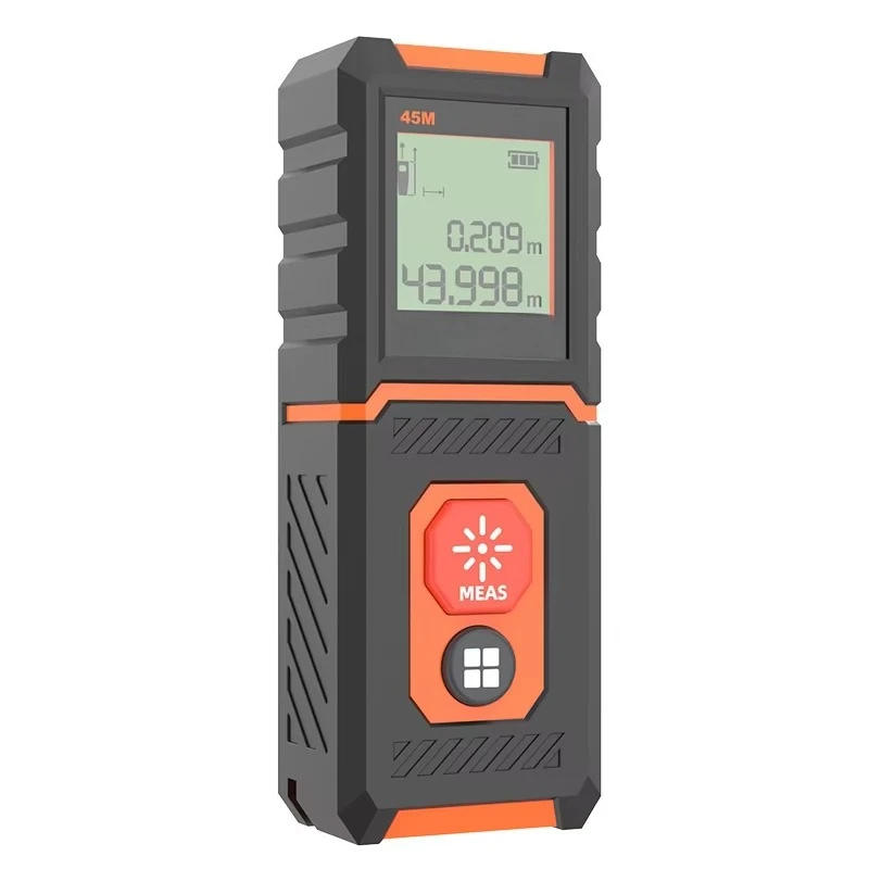 Handheld Digital Laser Distance Meter 45m Capacity Pocket Size Measurement Tool LCD Display for Area Industrial