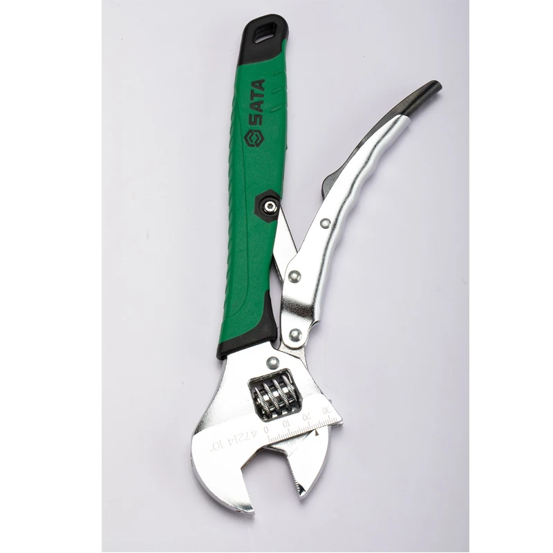 SATA 47214 Strong Adjustable Wrench 10'' High Quality Materials Exquisite Workmanship Simple Operation Improve Work Efficiency