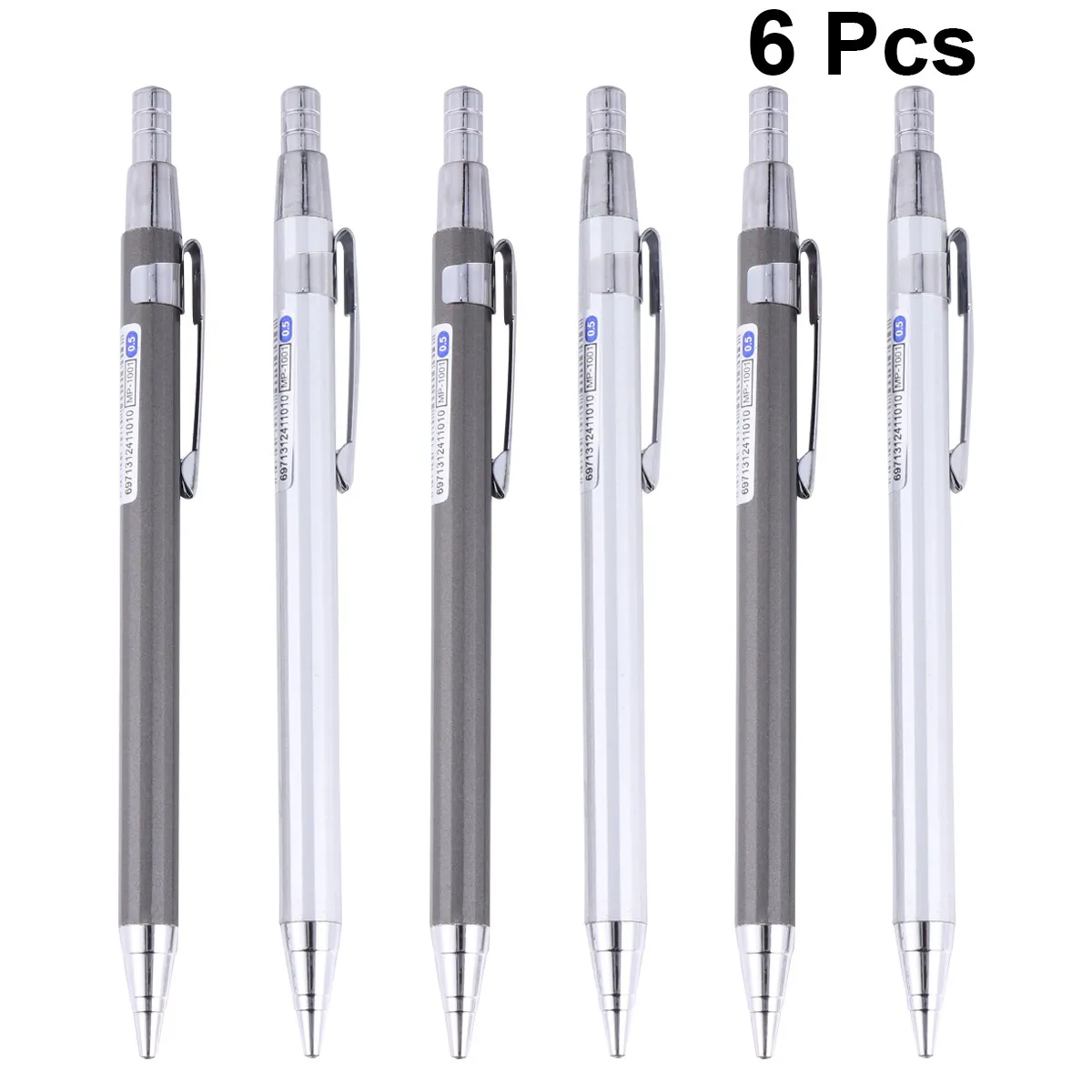 6Pcs Automatic Pencil Lead 0.5 Break Resistant Smooth Writing School Office Supplies Replacement Mechanical Pencil Core