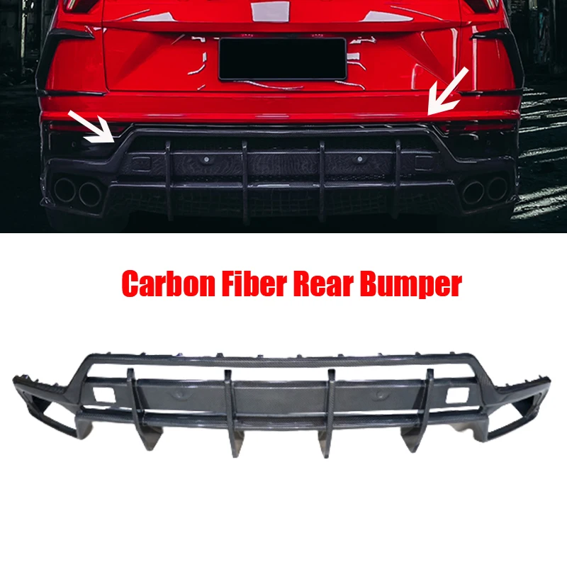 For Lamborghini URUS Car Front Rear Bumper Splitter Lips Carbon Fiber Bumper Diffuser Body Kit  Exterior Accessories