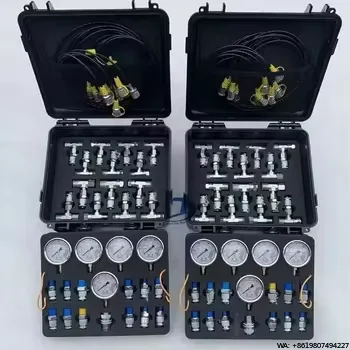 Hydraulic test Kit 5 test Hose 5 Pressure Gauge 13 test Joint 14 Tee  Joint