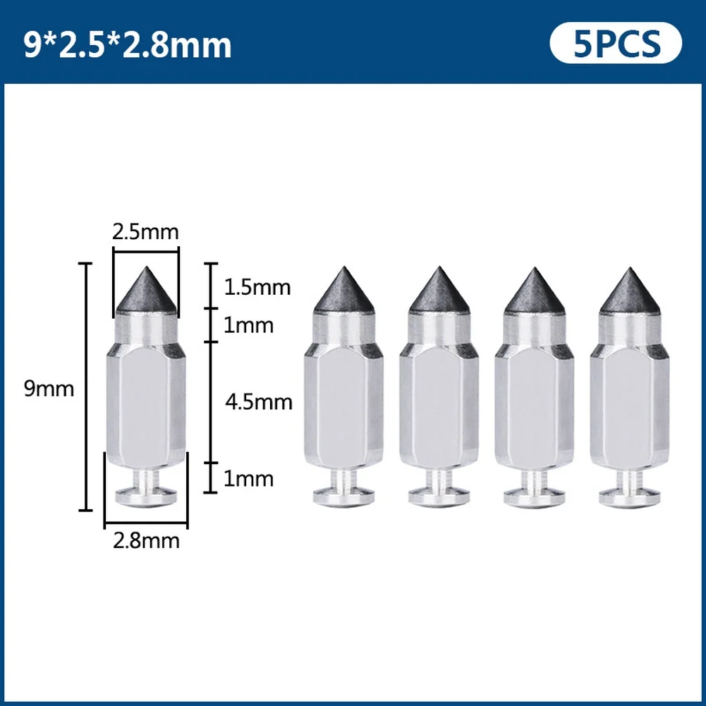 FS450 For Chainsaw Carburetor Needle Valve 5PCS Replacement for Garden Power Tools 0.9 0.25 0.28 cm Precision Fit