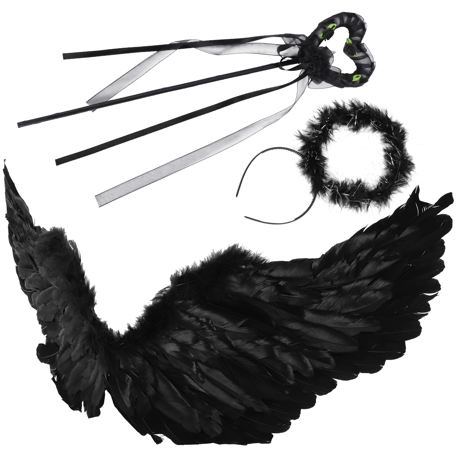 

1 Set Stylish Costume Kids Halloween Party Dress Foldable Wings Cosplay Outfit Festival Role Play Suit Wings Cloak
