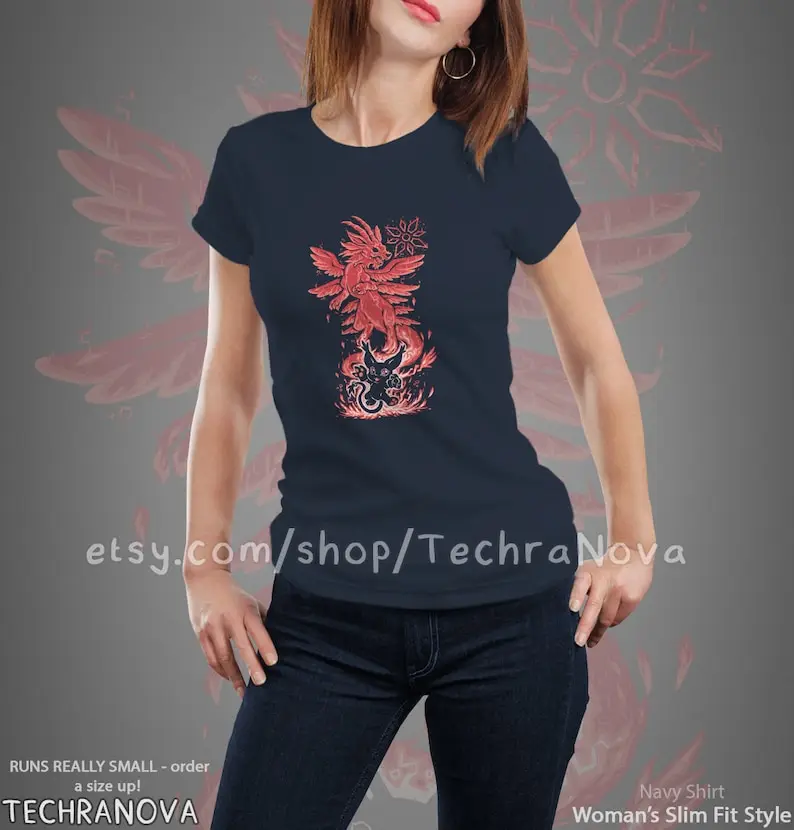 Digital Light Within - The Crests - Gatomon//Magnadramon T-Shirt // digi mon Shirt // Silhouette Shirt // Video Game T-Shirt