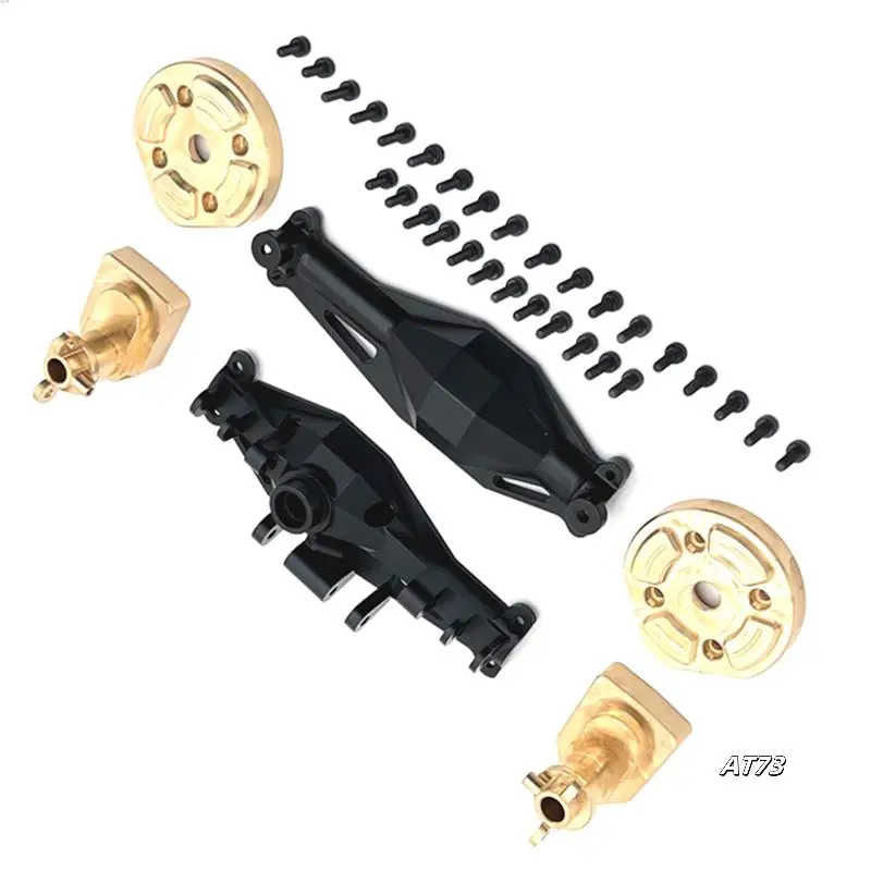 

RC Car Rear Axle Housing Brass Rear Cup Door Axle Cover Kit For MJX 1/12 H12Y H12Y+ RC Car Upgrade Accessories