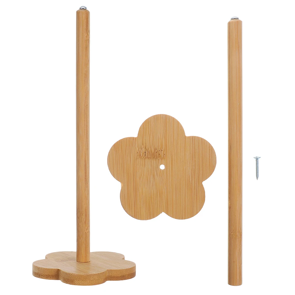 

2Pcs Hardwood Rotating Yarn Holder Smooth Stable Base for DIY Spinning Projects Hand Cranked Spindle Beginners Yarn Spinner