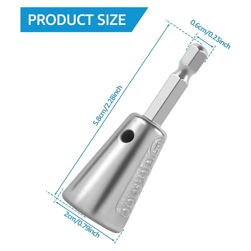 Wire Twisting Tool para Cable Wire, Hex Shankcable Stripper e Twister Tool, Cable Connector, 1 ", 4"