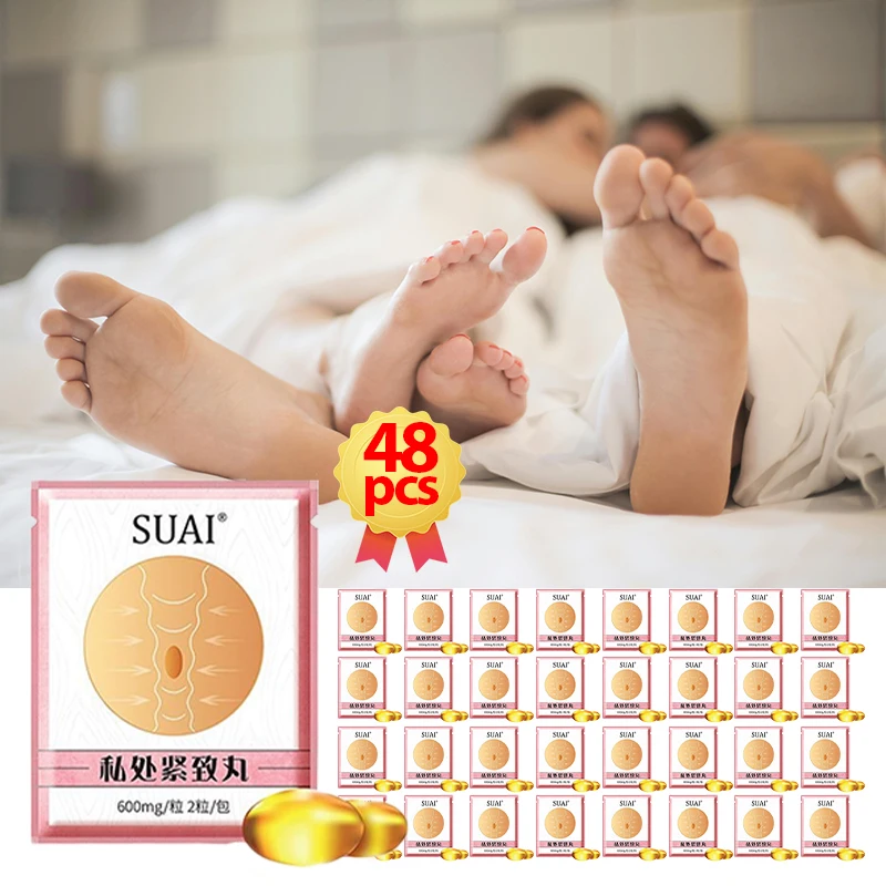 48pcs Vaginal Tightening Capsules Women Orgasm Gel Climax Tight Oil Female Vagina Shrinking Libido Enhancer Exciter Stimulant