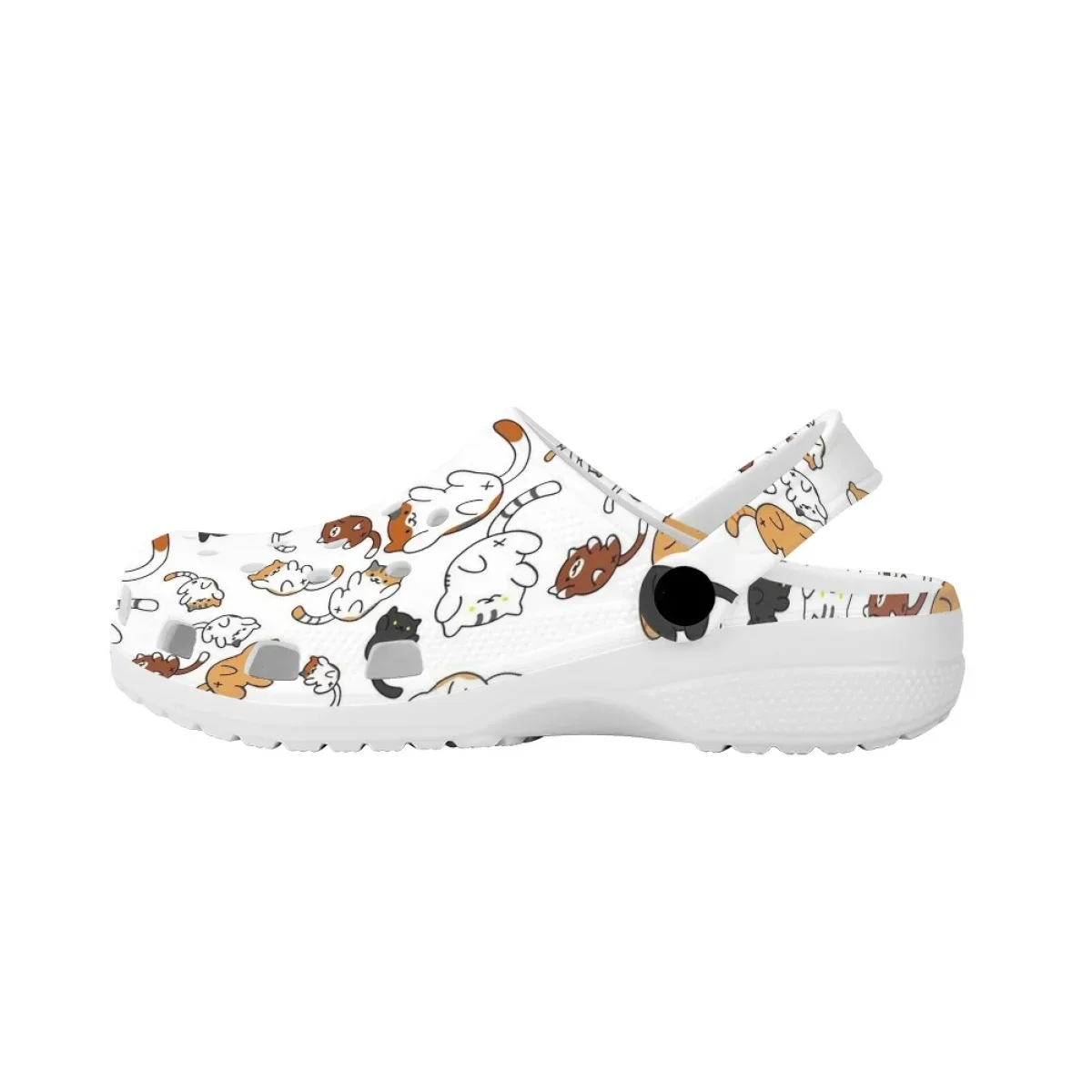 Zapatos de vadear con diseño de gato, sandalias ligeras Unisex, Zueco de playa para exteriores, cómodas zapatillas de baño con agujeros de EVA para el hogar