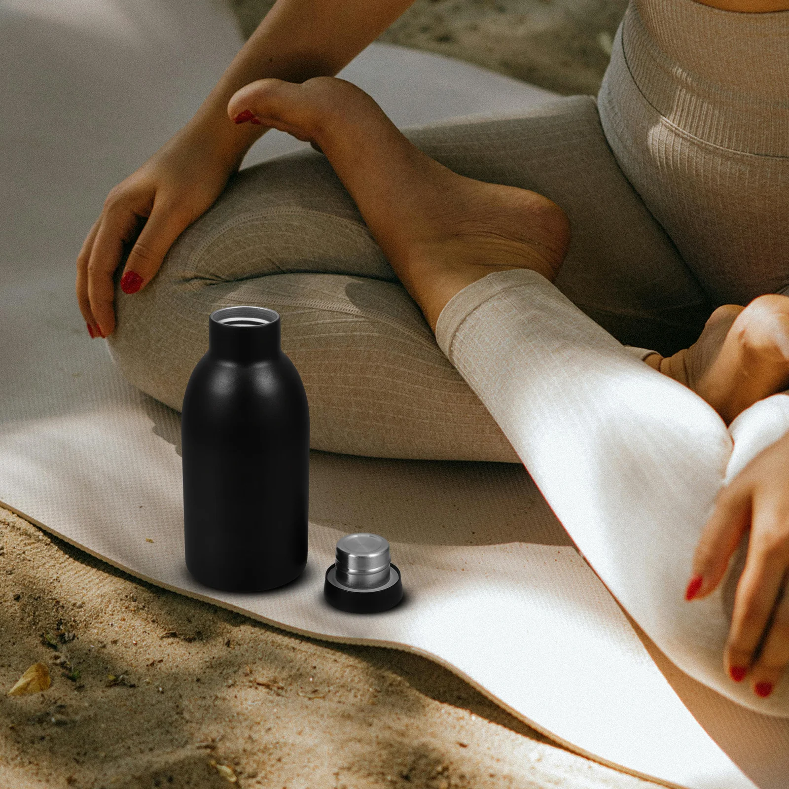 

Stainless Steel Insulated Water Bottle Double Wall Vacuum Reusable Leakproof Portable For Travel Outdoor Sports Camping