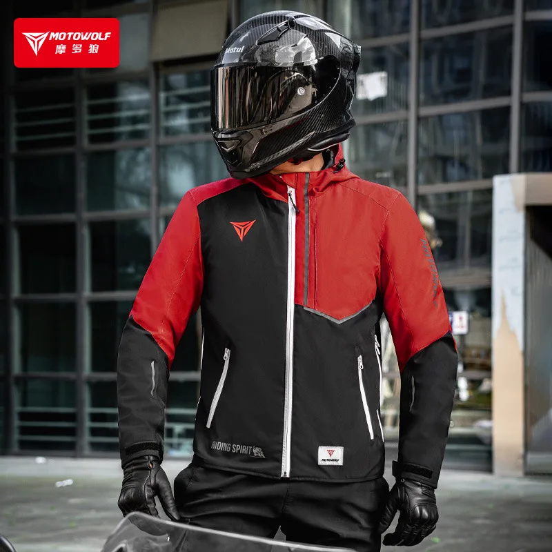 

Motorcycle Jacket Removable Man Racing Suit Waterproof Windproof Warm Motorcyclist Wearable Motorcycle Jacket