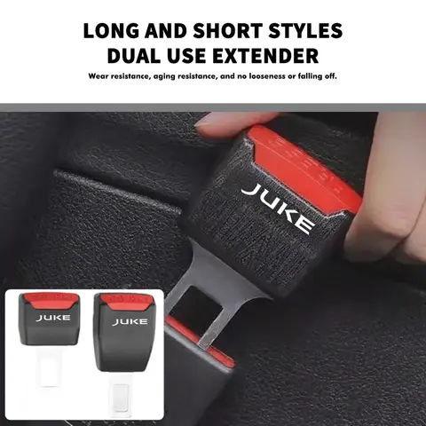 For Nissan Car Seat Belt Clip Extension Plug Extender Converter Accessories Juke Qashqai X Trail Tiida Teana Skyline X-trail