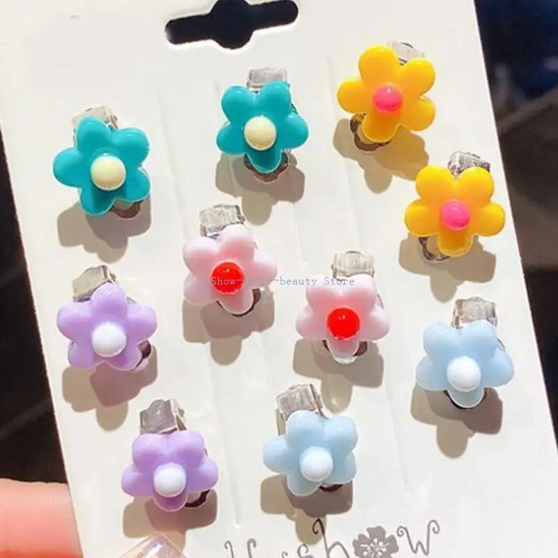 

R9JE Small Flowers Crystal Epoxy Resin Mold Earrings Jewelry Silicone Mould DIY Crafts Decorations Casting Tools