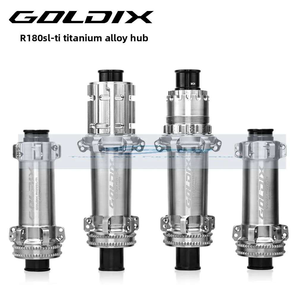 

GOLDIX R180SLTi Titanium Flower Drum Road Bike Ultra Light Wheel Hub Middle Lock 24H New Ratchet 36T