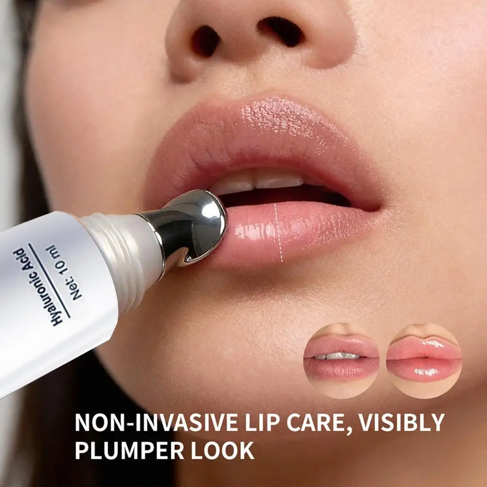 10ml Hyaluronic Acid Lip Enriching Essence Visibly Plumping Deeply Hydration Clear Lip Contour Reduce Fine Lines Lip Volumizer