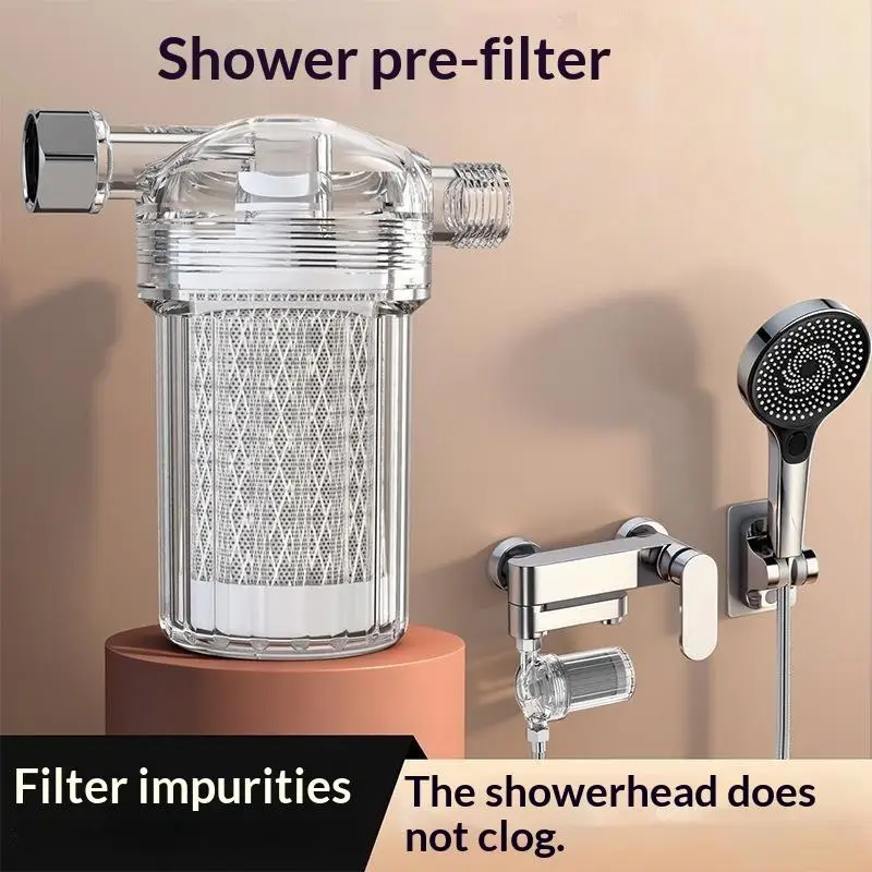 1Pcs Universal Water Filter To Remove Heavy Metals Chlorine Fluoride Filtered Soften Hard Water For Shower Water Purifier Parts