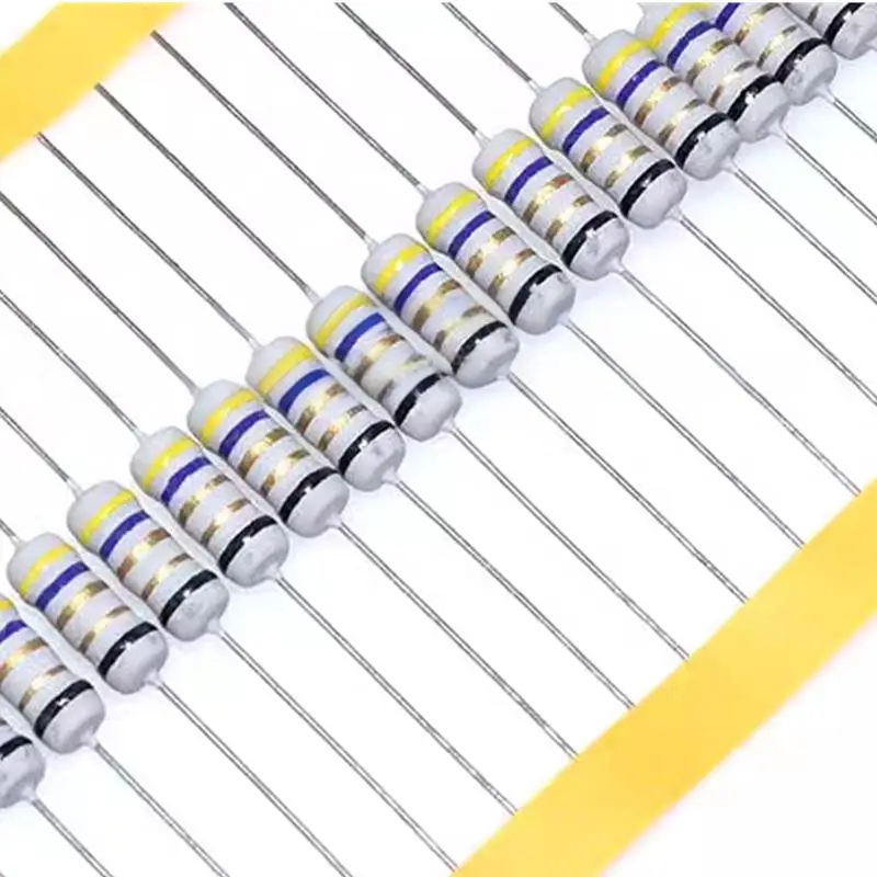 50PCS 1W Wire Fuse Wirewound Resistor Fuse Resistance 5% 0.1/1R/1.5/2/2.2/3.3/4.7/5.1/6.8/10/15/20R/33/47/51/68/82/100R/120/220R