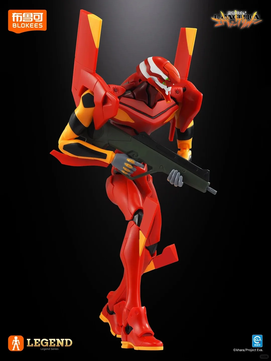 In Stock Blokees Eva-02 Tv Ver. Evangelion Legend Edition Anime Assembly Action Figure Statue Collectible Toy Model Kit Gift view 6