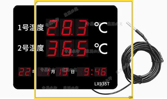 

935T high-temperature resistant dual temperature display digital thermometer suitable for swimming pools and saunas