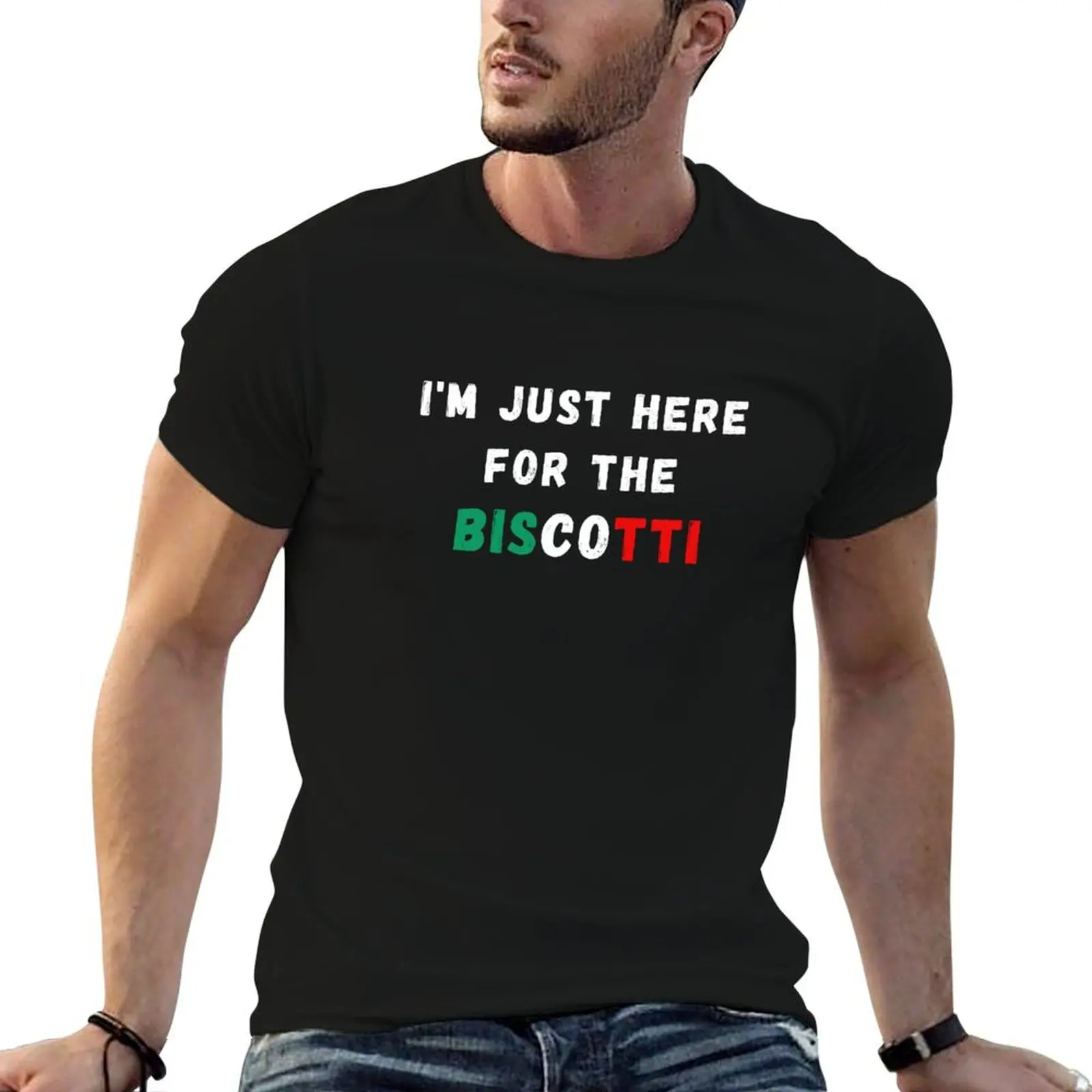 I'm Just Here For The Biscotti - Funny Italian Dessert T-Shirt Essential Solid Color T-Shirt