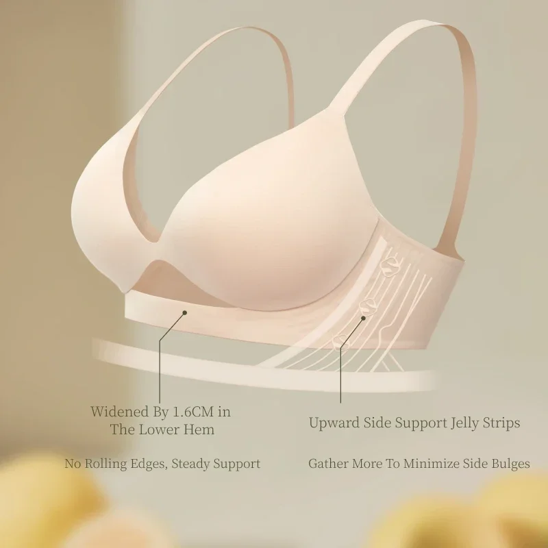 SUJIIN Women\'s Push Up Sexy Wireless Bras Seamless Plunge Thin Bra for Women Female Underwear Comfort Brasieres De Mujer MX226